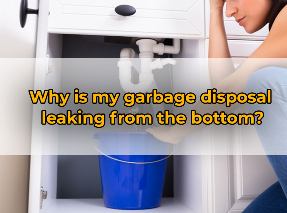 Why is my garbage disposal leaking from the bottom?